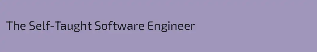 The Self-Taught Software Engineer